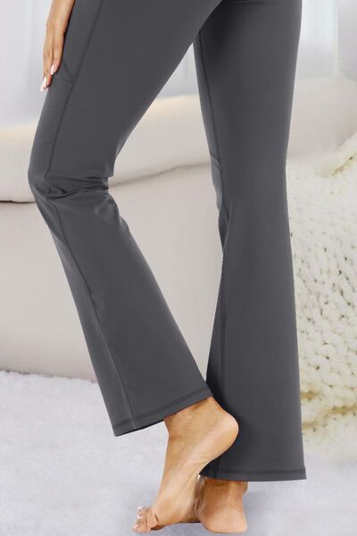 Pocketed High Waist Active Pants - FitFemme.Shop