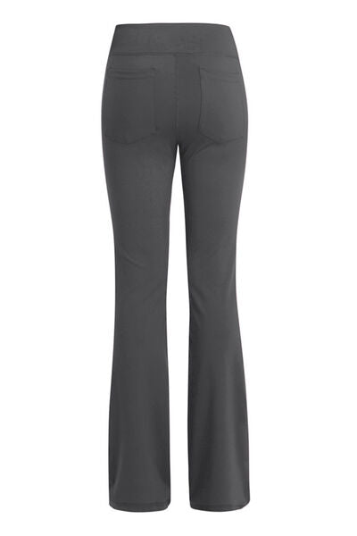 Pocketed High Waist Active Pants - FitFemme.Shop
