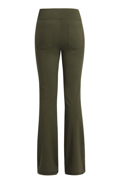 Pocketed High Waist Active Pants - FitFemme.Shop
