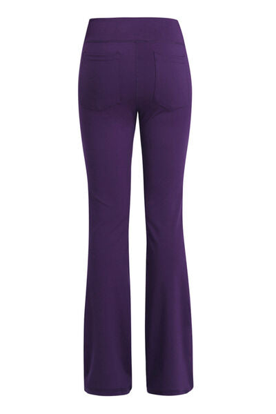 Pocketed High Waist Active Pants - FitFemme.Shop