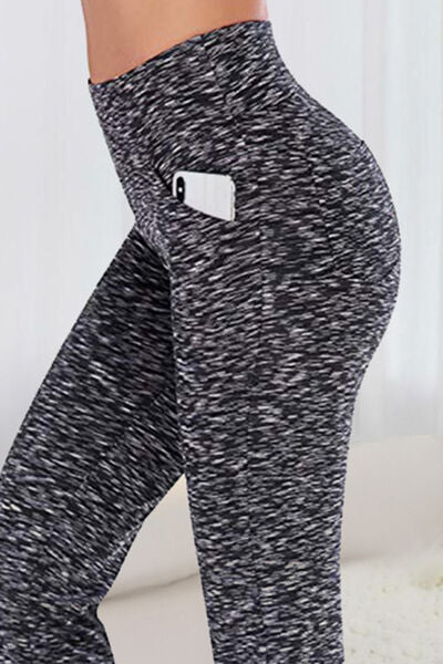 Pocketed High Waist Active Pants - FitFemme.Shop