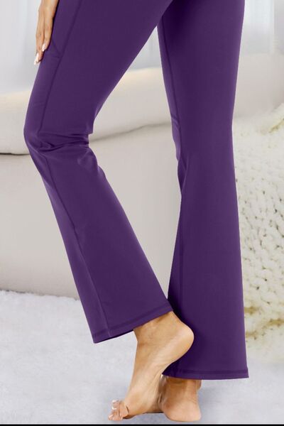 Pocketed High Waist Active Pants - FitFemme.Shop
