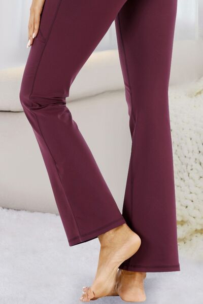 Pocketed High Waist Active Pants - FitFemme.Shop