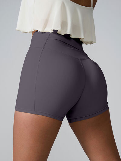 High Waist Active Shorts - FitFemme.Shop