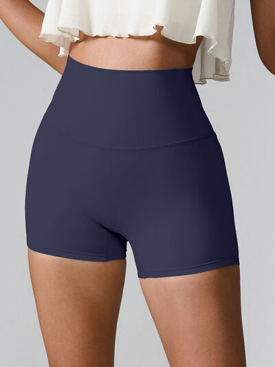 High Waist Active Shorts - FitFemme.Shop