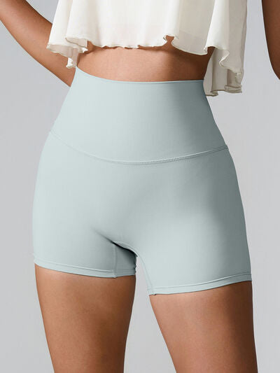 High Waist Active Shorts - FitFemme.Shop