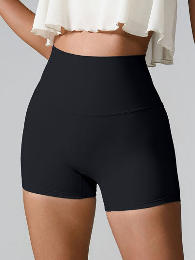 High Waist Active Shorts - FitFemme.Shop