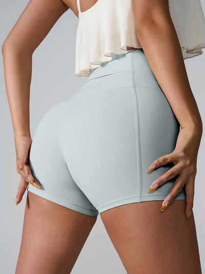 High Waist Active Shorts - FitFemme.Shop
