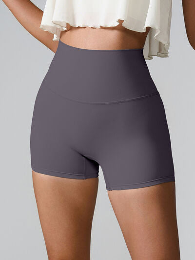 High Waist Active Shorts - FitFemme.Shop