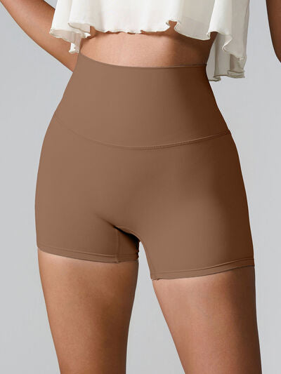 High Waist Active Shorts - FitFemme.Shop