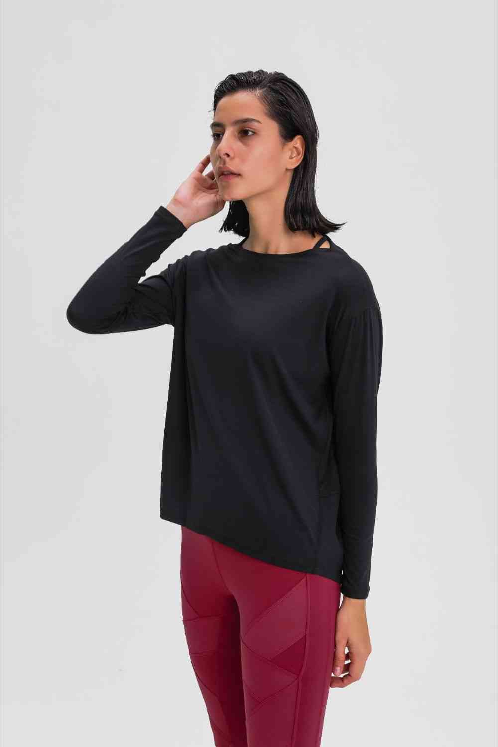 Millennia Loose Fit Active Top - FitFemme.Shop