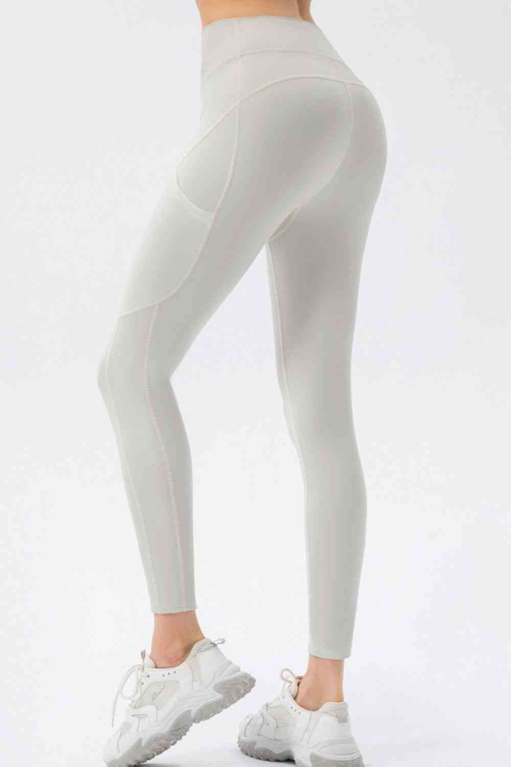 High Waist Slim Fit Long Sports Pants - FitFemme.Shop