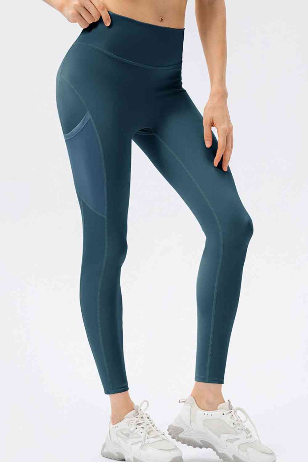 High Waist Slim Fit Long Sports Pants - FitFemme.Shop