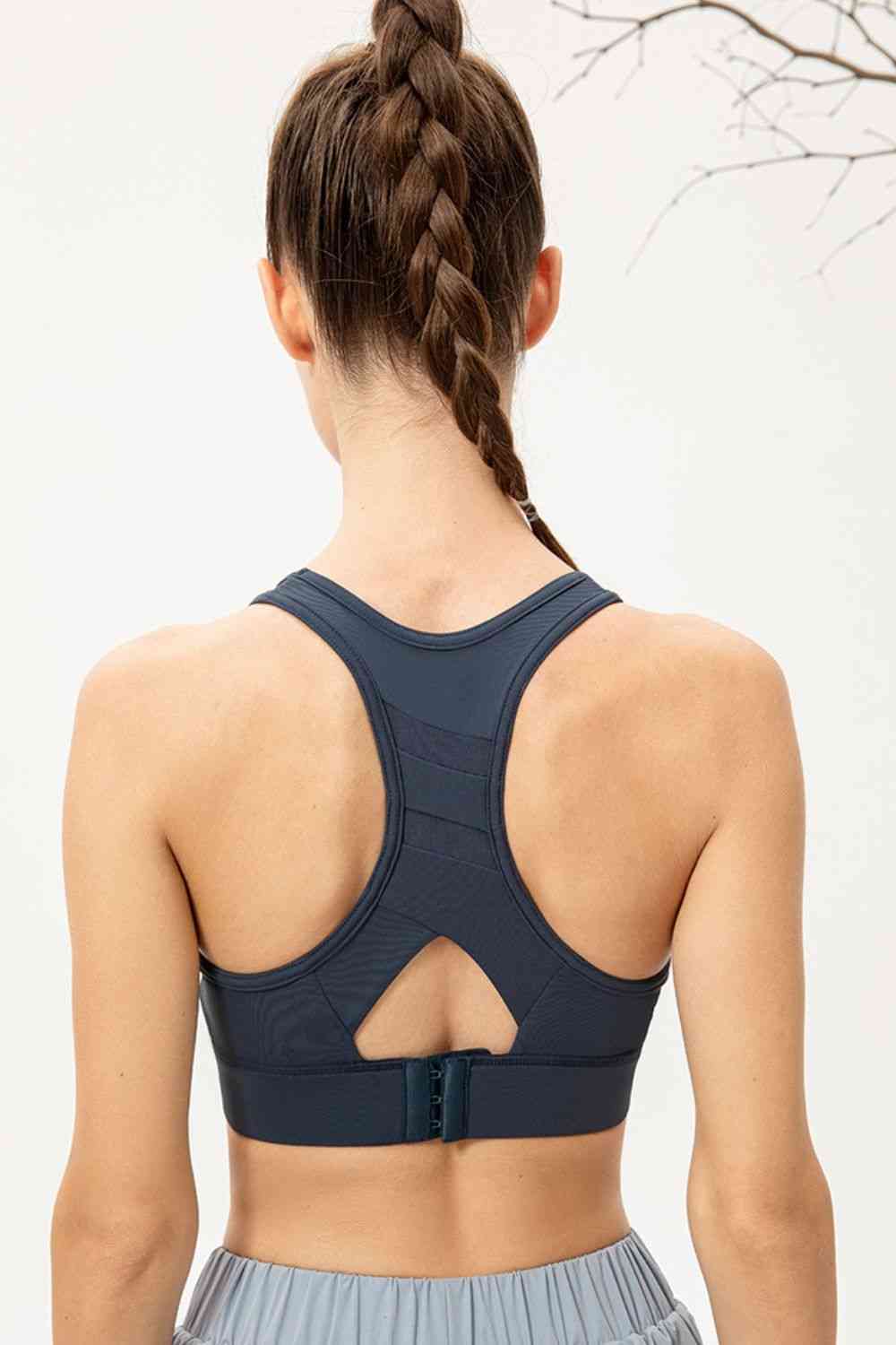 Scoop Neck Long Sports Bra - FitFemme.Shop