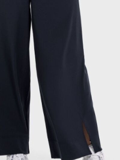 Millennia Slit Wide Leg Active Pants - FitFemme.Shop