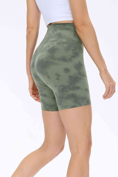 Wide Waistband Sports Shorts - FitFemme.Shop