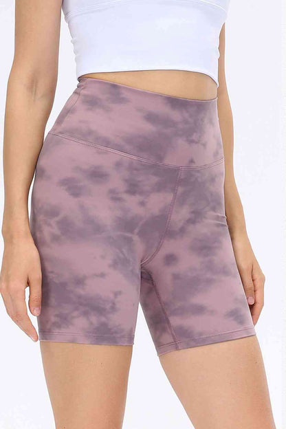 Wide Waistband Sports Shorts - FitFemme.Shop