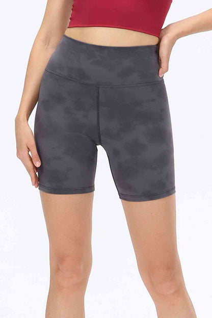 Wide Waistband Sports Shorts - FitFemme.Shop