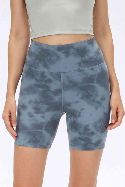 Wide Waistband Sports Shorts - FitFemme.Shop