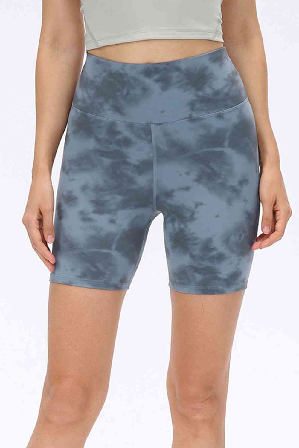 Wide Waistband Sports Shorts - FitFemme.Shop
