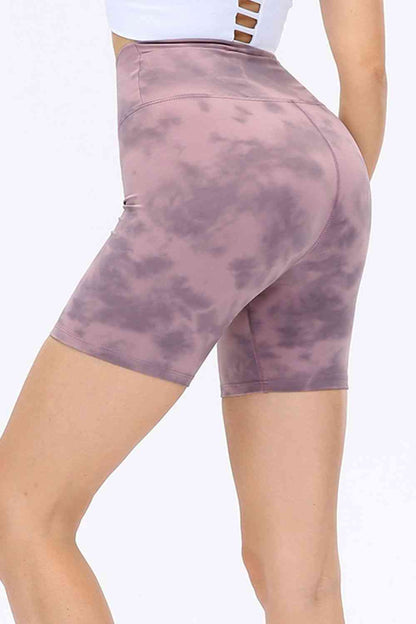 Wide Waistband Sports Shorts - FitFemme.Shop