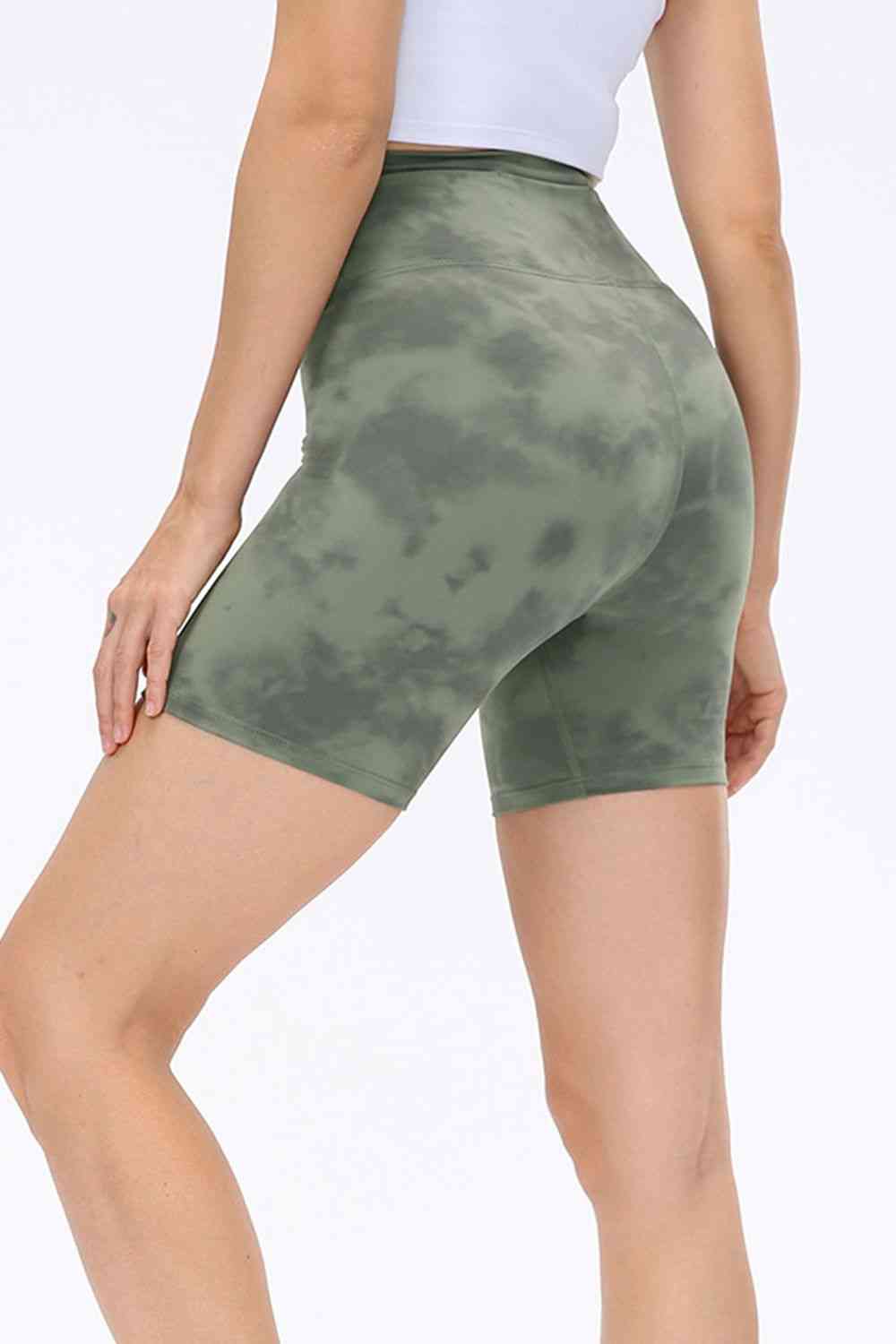 Wide Waistband Sports Shorts - FitFemme.Shop