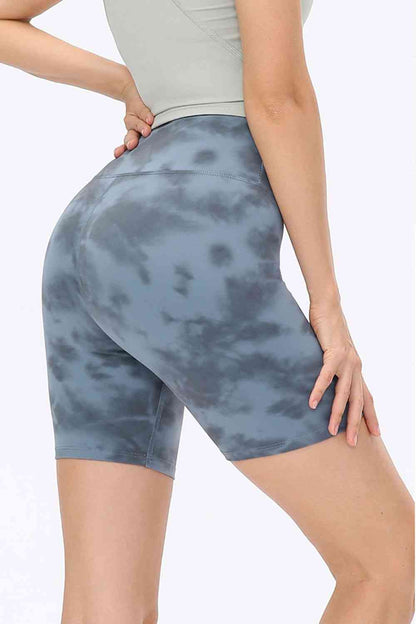 Wide Waistband Sports Shorts - FitFemme.Shop