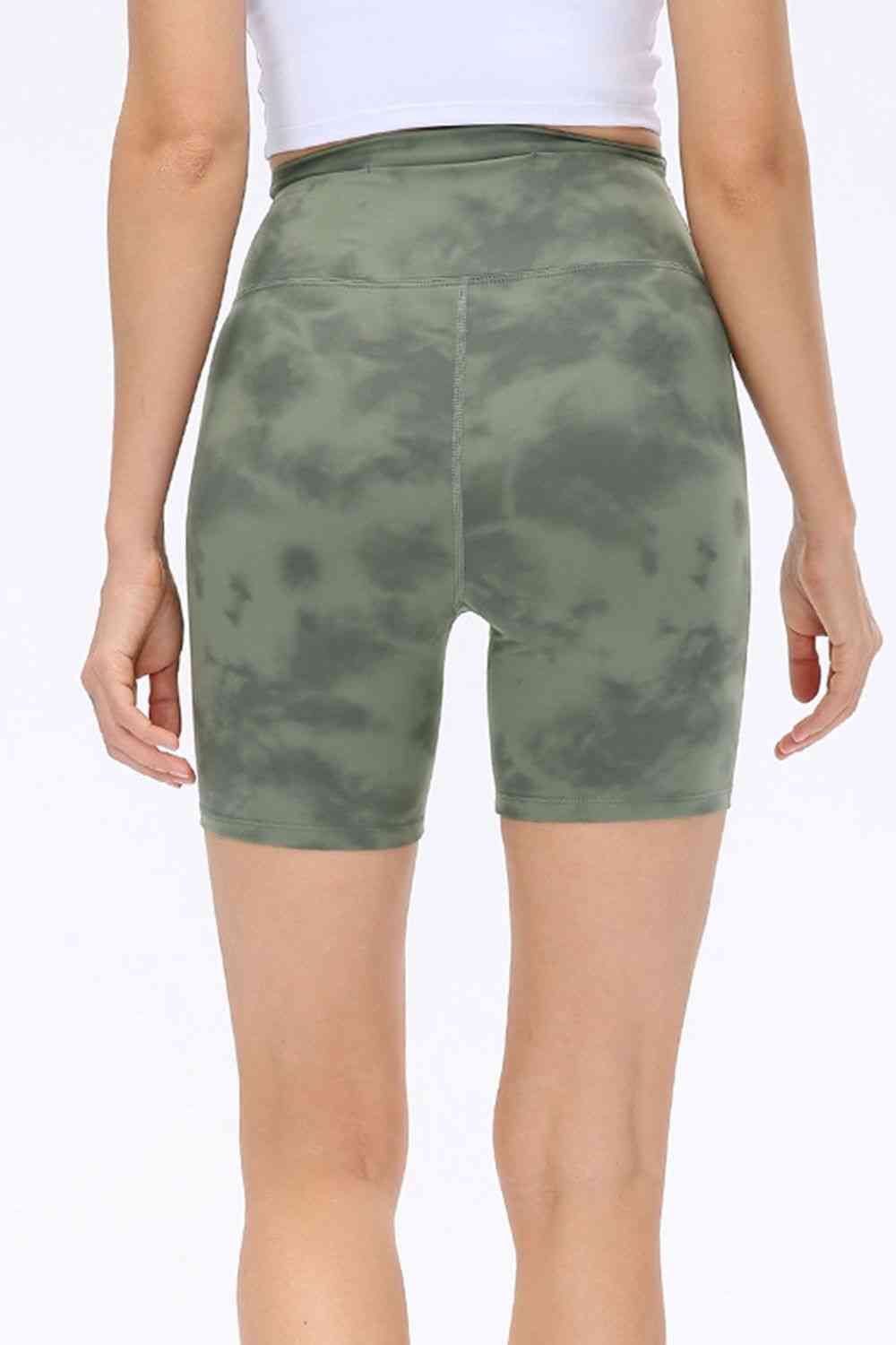 Wide Waistband Sports Shorts - FitFemme.Shop
