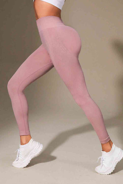 Wide Waistband Sports Leggings - FitFemme.Shop
