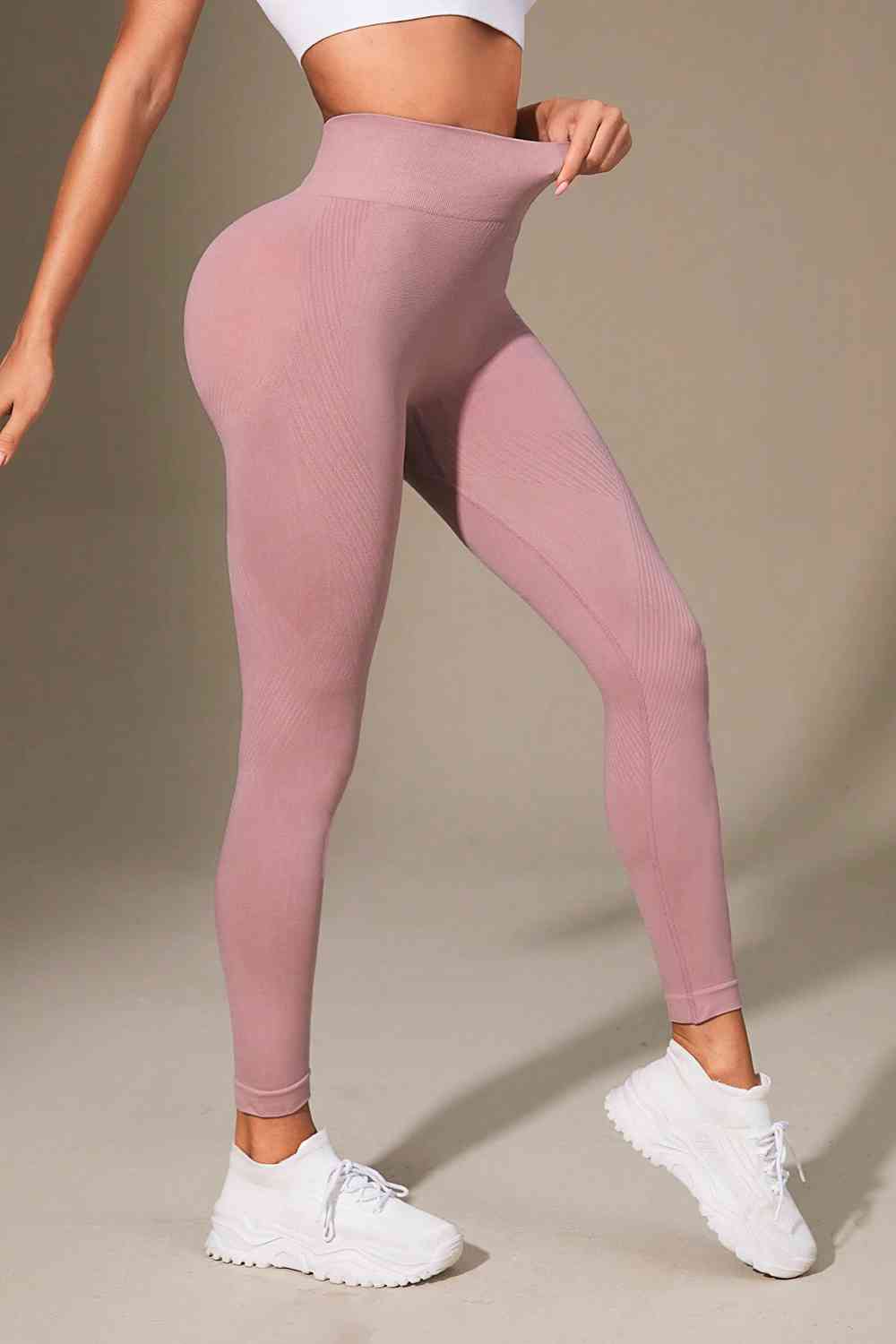 Wide Waistband Sports Leggings - FitFemme.Shop