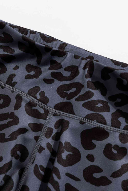 Leopard Cutout Sports Bra and Leggings Set - FitFemme.Shop
