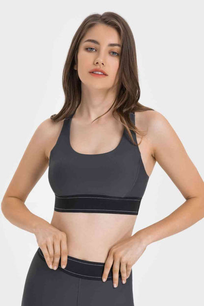 Millennia Contrast Sports Bra - FitFemme.Shop