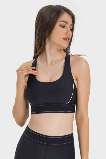 Millennia Contrast Sports Bra - FitFemme.Shop