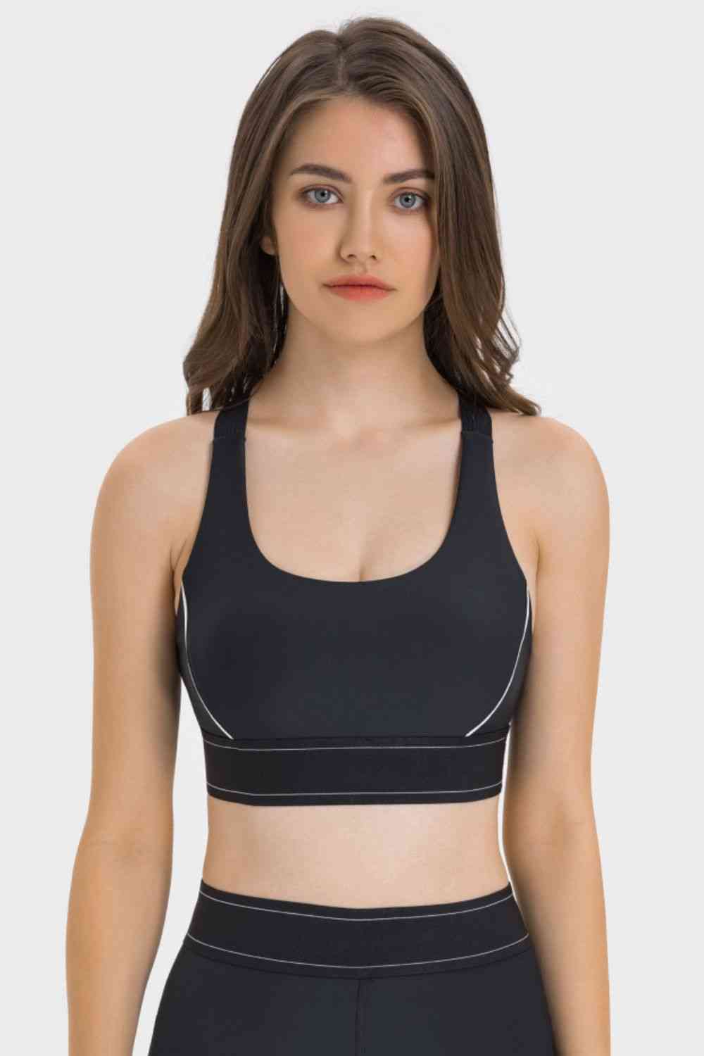 Millennia Contrast Sports Bra - FitFemme.Shop