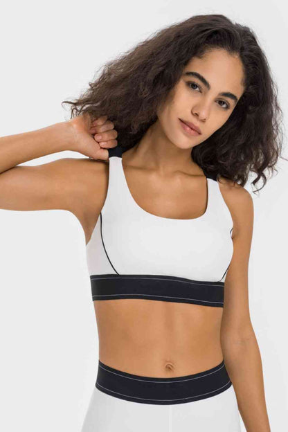 Millennia Contrast Sports Bra - FitFemme.Shop