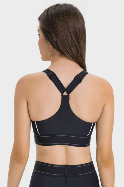 Millennia Contrast Sports Bra - FitFemme.Shop