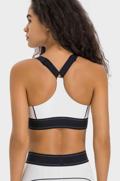 Millennia Contrast Sports Bra - FitFemme.Shop