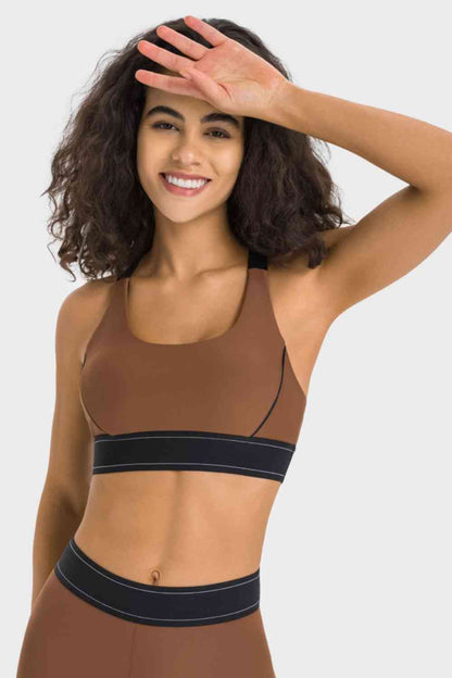 Millennia Contrast Sports Bra - FitFemme.Shop