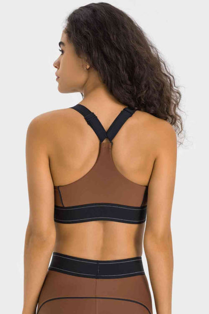 Millennia Contrast Sports Bra - FitFemme.Shop