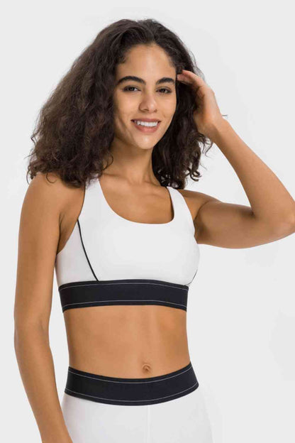 Millennia Contrast Sports Bra - FitFemme.Shop
