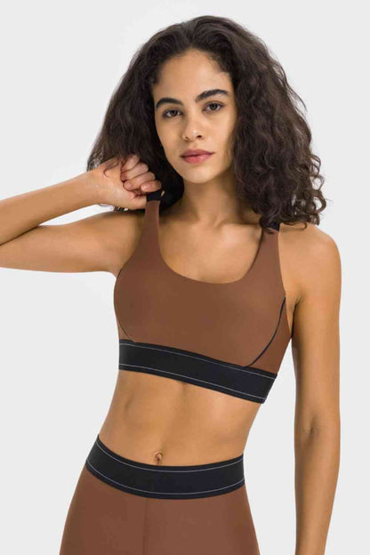 Millennia Contrast Sports Bra - FitFemme.Shop