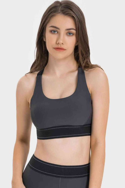 Millennia Contrast Sports Bra - FitFemme.Shop