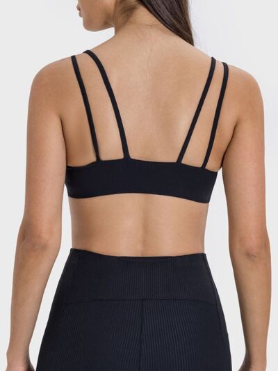 Millennia Scoop Neck Double Strap Active Cami - FitFemme.Shop