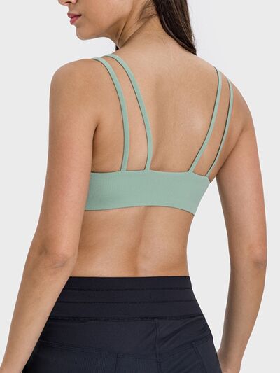 Millennia Scoop Neck Double Strap Active Cami - FitFemme.Shop