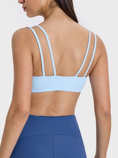 Millennia Scoop Neck Double Strap Active Cami - FitFemme.Shop