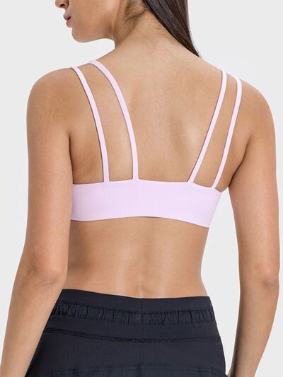 Millennia Scoop Neck Double Strap Active Cami - FitFemme.Shop
