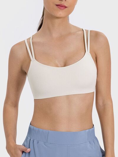 Millennia Scoop Neck Double Strap Active Cami - FitFemme.Shop
