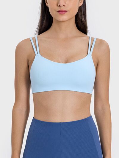 Millennia Scoop Neck Double Strap Active Cami - FitFemme.Shop