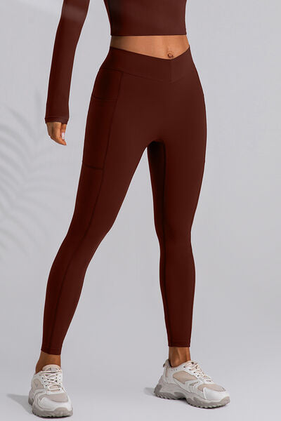 High Waist Active Leggings with Pockets - FitFemme.Shop