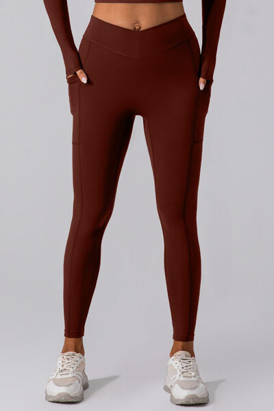 High Waist Active Leggings with Pockets - FitFemme.Shop